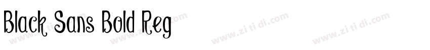 Black Sans Bold Reg字体转换